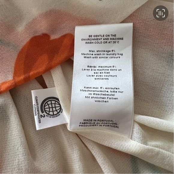 Ganni Tilden Mesh Wrap Dress in Vanilla Ice - Picture 14 of 16